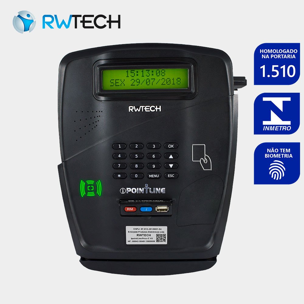 Relógio de Ponto iPointline IN Prox V2